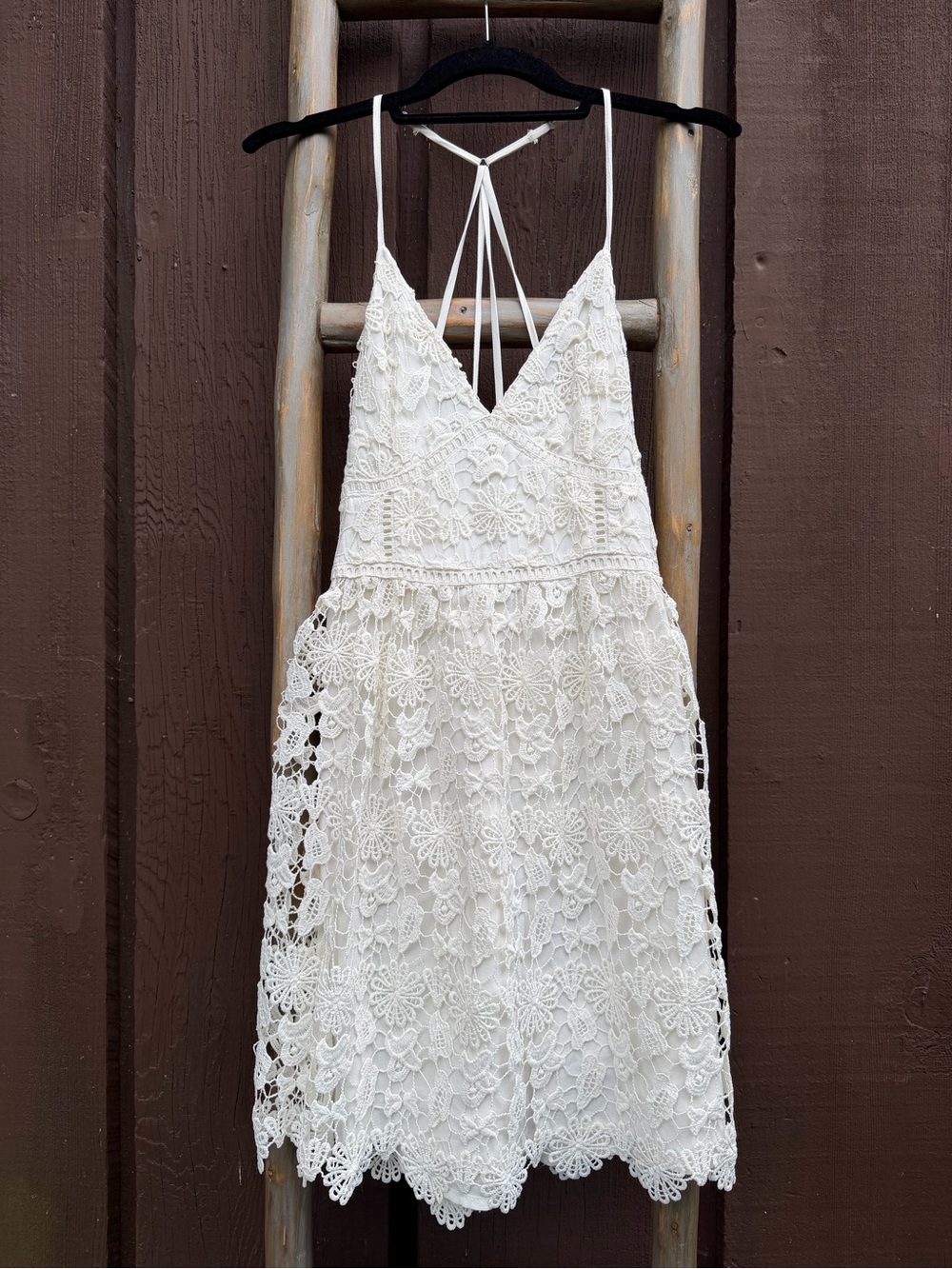 Hollister Y2K Cottagecore Babydoll Sundress Fairy Coquette XS Cream